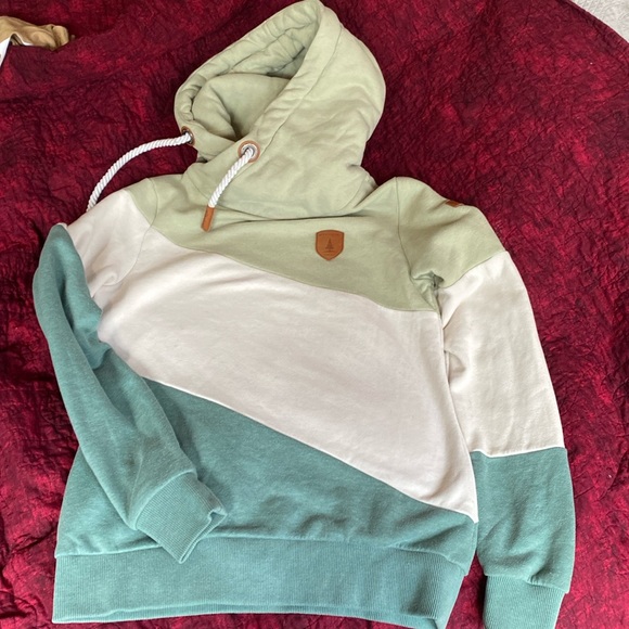 Wanakome tri colour Hoodie Sweatshirt (S) - Picture 1 of 4